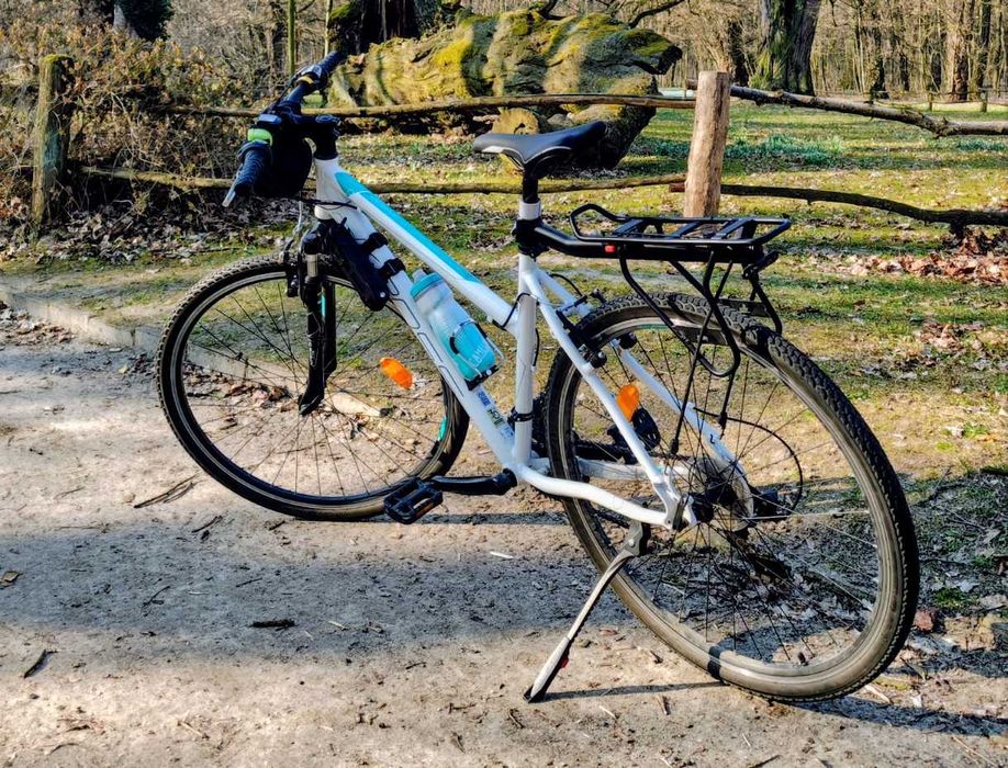 Rower Kross Evado 1.0 biało seledynowy rama 19 (L) koła 28