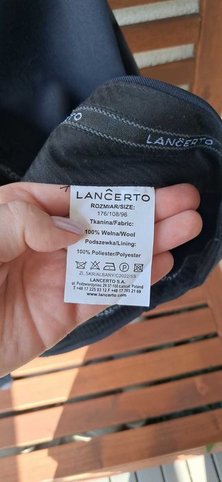 Garnitur Trzyczęściowy 100% wełniany LANCERTO