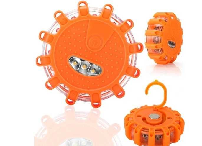 Flary LED drogowe Awaryjne światła ostrzegawcze 2 PAK latarka