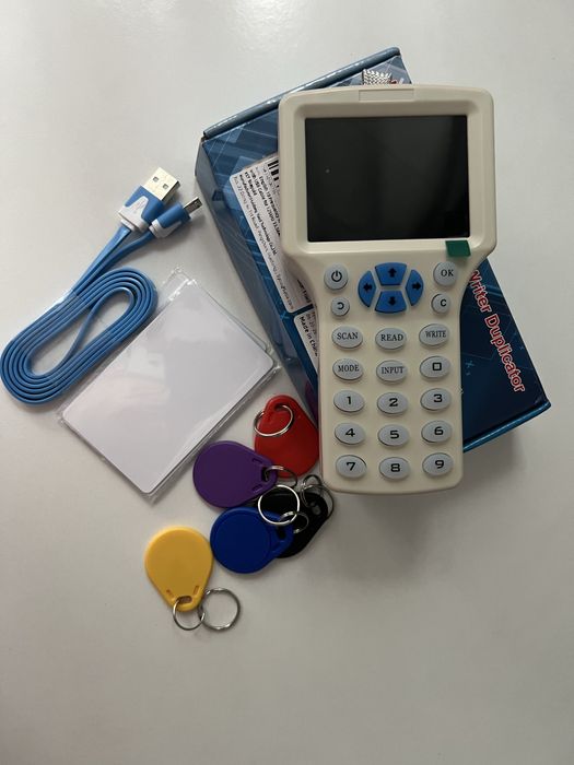 Зчитувач RFID, копіювальний пристрій IC/ID 5 карт Т57 та 5 ключів UID