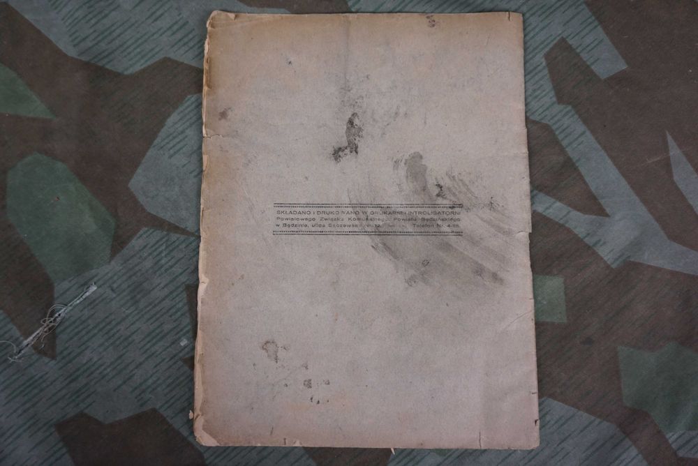 Jednodniówka POW 1928r Sosnowiec Dąbrowa Śląsk Piłsudski Legiony