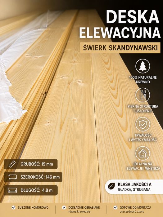 Deska elewacyjna podbitka 19x146mm