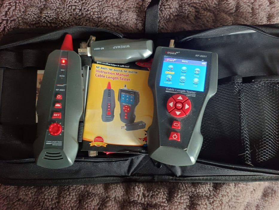 Tester sieci LAN RJ45, szukacz par