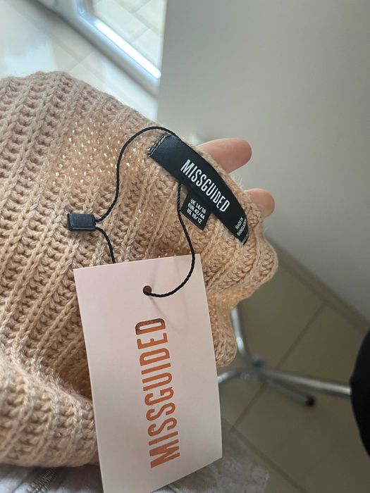 Missguided nowy sweter bez zapiecia 42/44 piekny narzutka