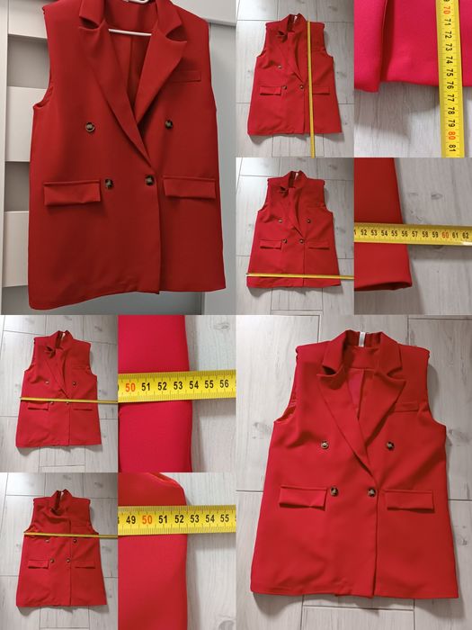 Garnitur damski uni na S M L kamizelka+ spodnie