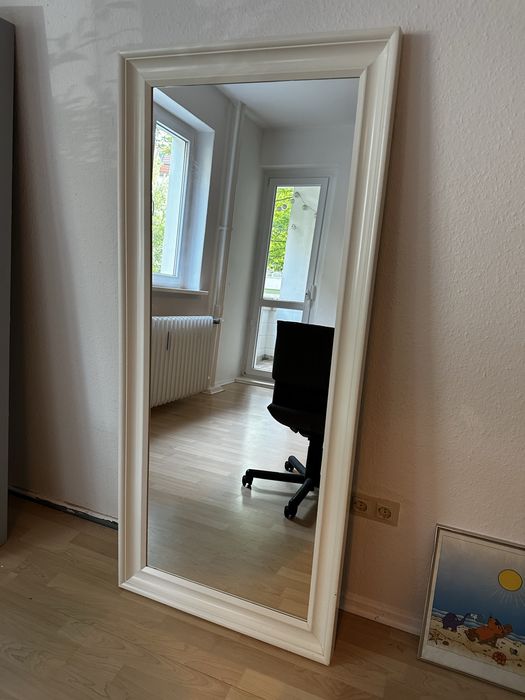 IKEA HEMNES Lustro Białe 74x165 cm