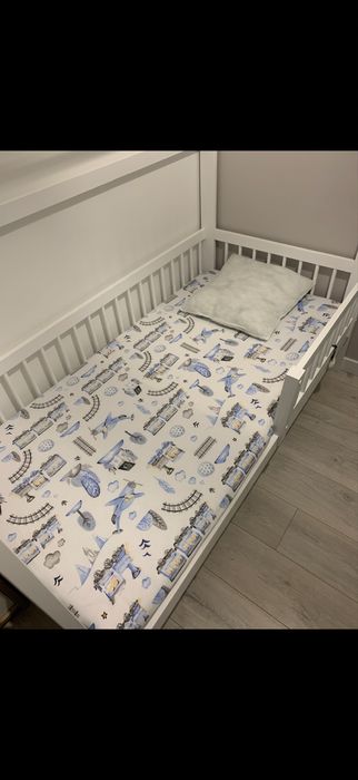 Łóżko domek Lano Meble z materacem 80 x 160