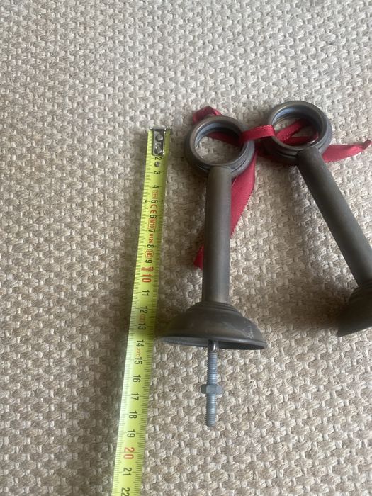 Acessórios em bronze para varão e peça única para pendurar