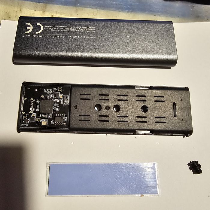 Caixa  externa para disco M.2 NVMe em alumínio