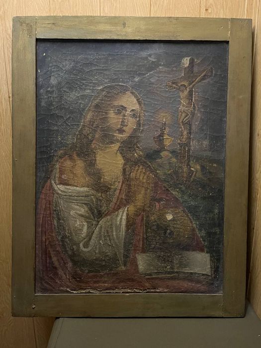 Старинная картина  на холсте