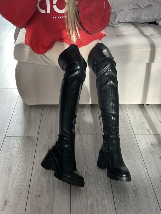 Чоботи ботфорти Zara