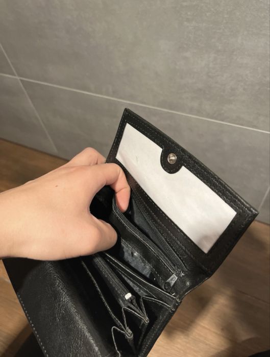 Portfel czarny Nicole elegancki