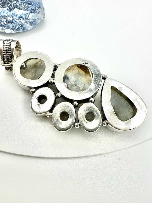 zawieszka, wisior  kamień naturalny
Labradoryt. Próba 925 unikat