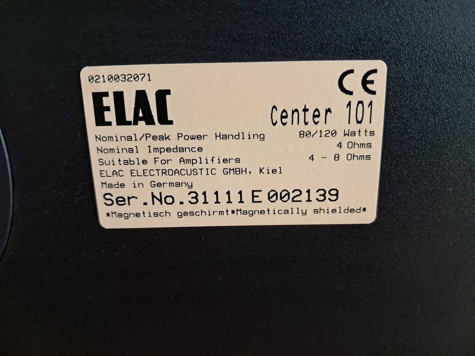 Coluna Central Elac Center 101