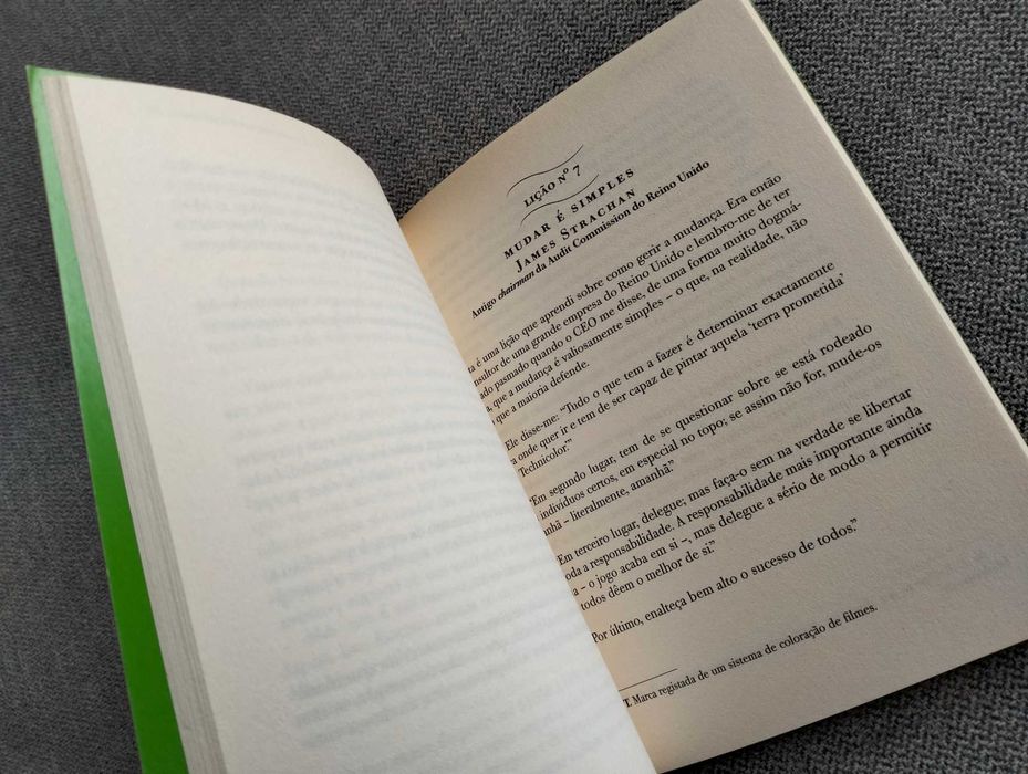 Livro "Gerir a mudança" de Lessons Learned