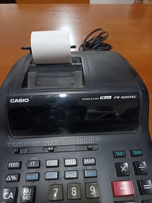 Calculadora com impressora CASIO