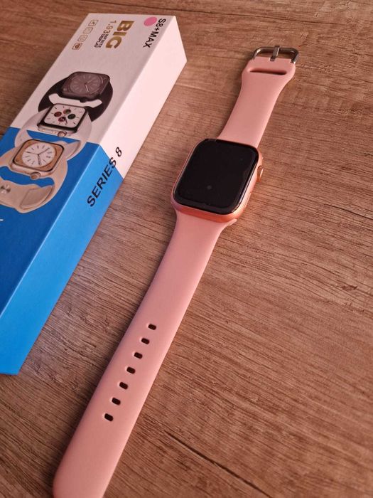 Smartwatch 8 różowy nowy