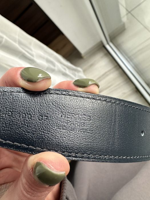 Skórzany pasek Hermes, oryginał, Made in France