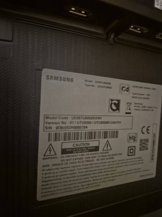 Telewizor Samsung 50" 4K Smart TV- USZKODZONY/na części