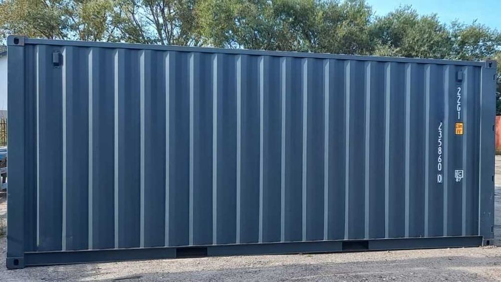 KONTENER MORSKI 20’DV Nowy, od ręki, GRAFITOWY, 6-metrowy, LĘBORK