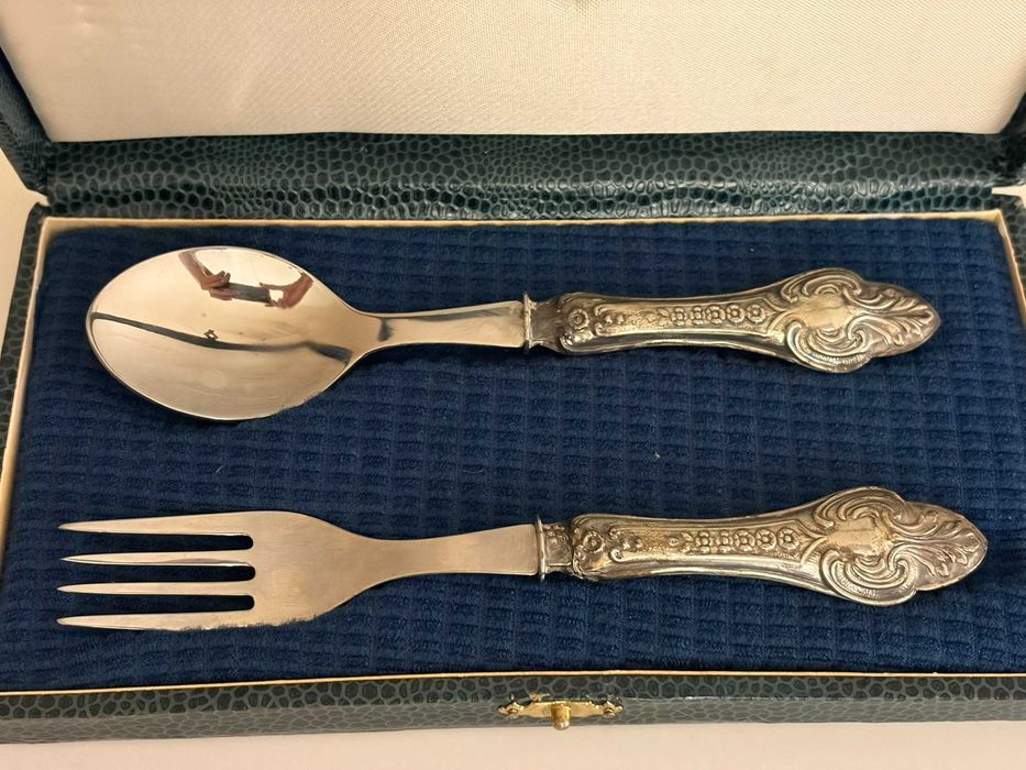 Set Vintage - Colher e Garfo em Caixa