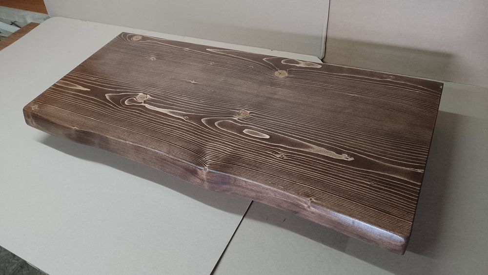 Blat drewniany 40x90cm 4,5cm z drewna deska klejonka do łazienki stół