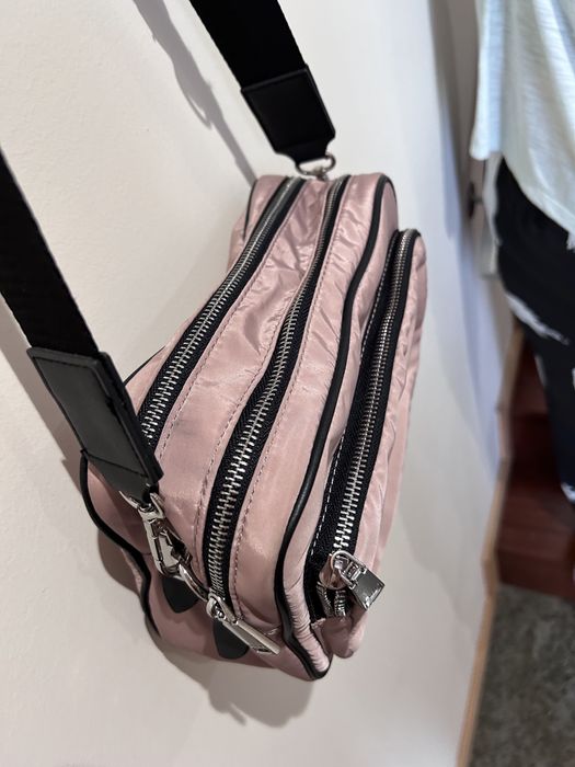 Mala de tiracolo Nylon rosa velho