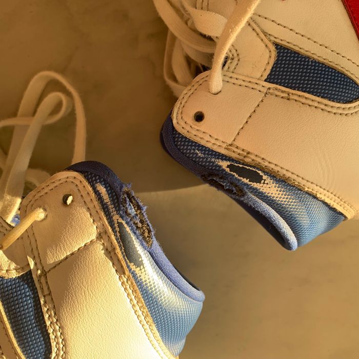 Nike Air Jordan 1 Retro Mid W White Red Royal Blue