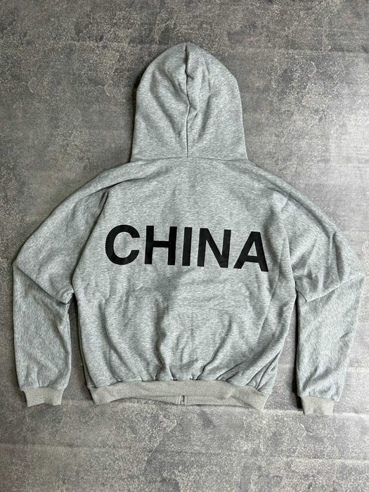 Худі hoodie зипка кофта сіра з капюшоном худи серая зіп grey
