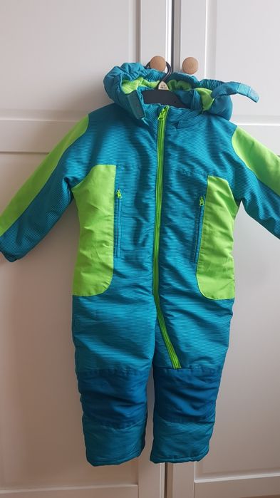 Kombinezon zimowy 92 zielony ocieplany