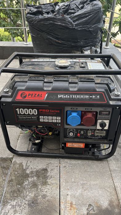 Бензиновий генератор PEZAL PGG11000E-E3  Б/У 8.5 кВт, 3 фази, 400 В