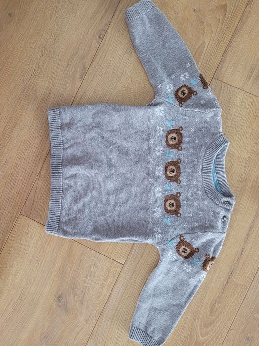 Sweterek h&m misie 74