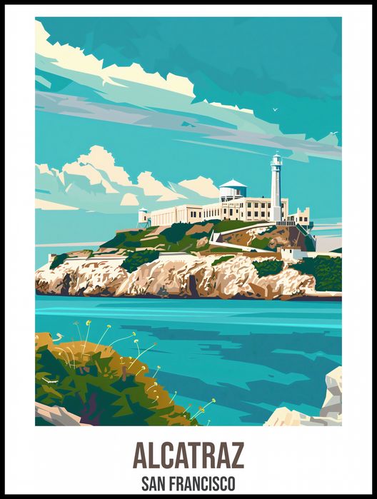 Plakat 75x100cm Alcatraz