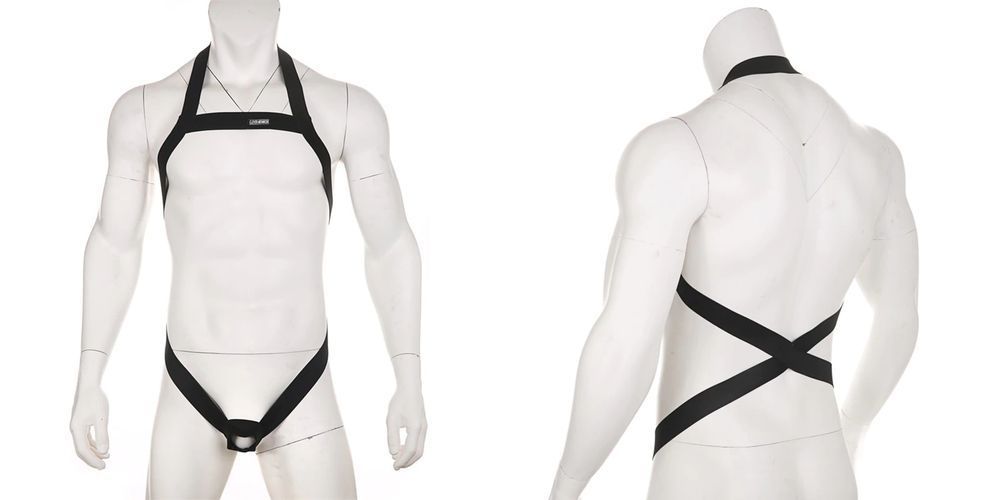 Elastyczny HARNESS męski na klatkę i penisa