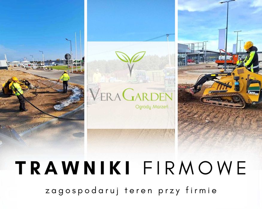 TRAWNIKI PRZY FIRMACH, przygotowanie terenu pod trawnik - HYDROSIEW