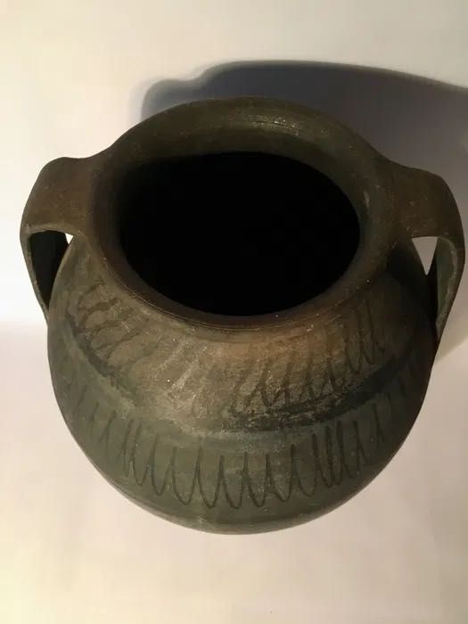 CÂNTARO - barro preto - Bisalhães ou Ribolhos - antigo - 37 x 27 cm/s