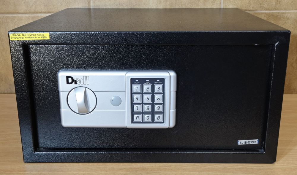 Sejf elektroniczny DIALL duży sejf na dokumenty pieniądze safe