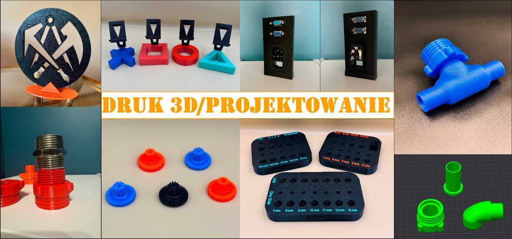 Druk 3D • Projektowanie CAD • POLE ROBOCZE 32x32x35 • Drukowanie 3D