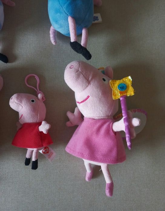 Swinka Peppa George 5 x maskotki brelok