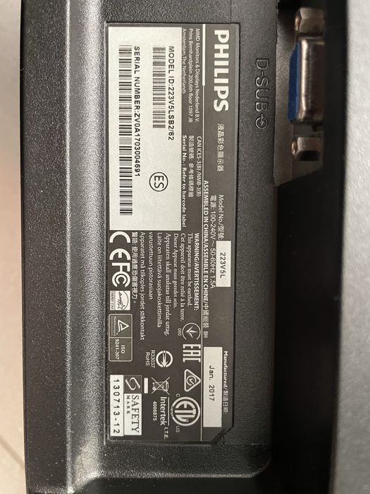 Монітор Philips 223V5LSB2/62