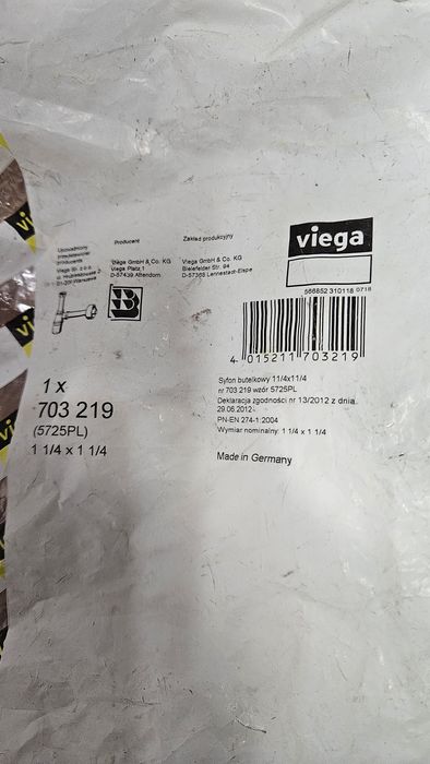 Syfon butelkowy umywalkowy