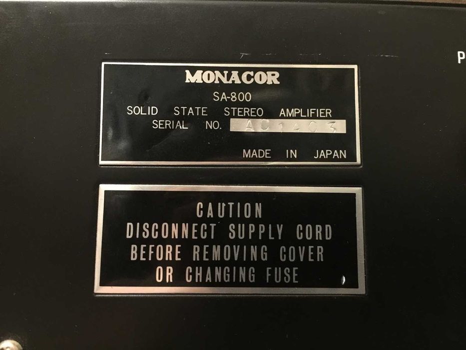 *Classic audio*МONACOR sa-800 усилитель