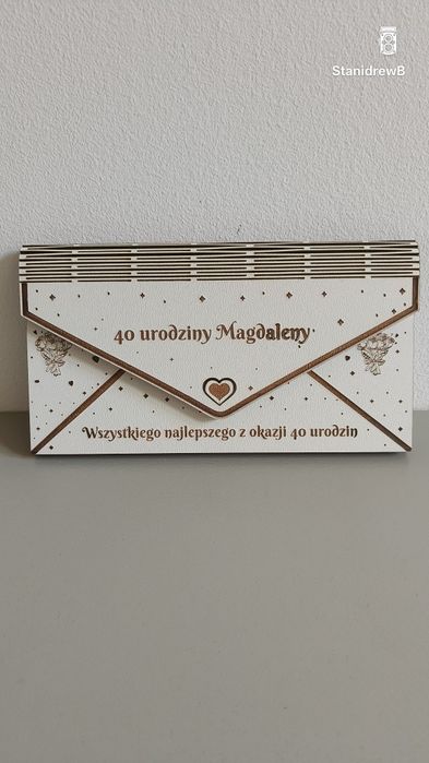 Koperta pudełko na pieniądze , ślub