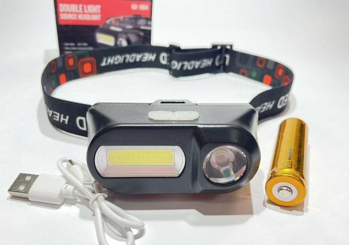 фонарик с аккумулятором и USB зарядкой BL-1804 COB+