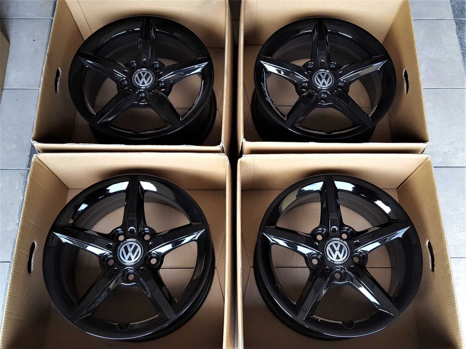 Alufelgi 16 5x120 Czarne VW T5 T6 Transporter Multivan FV23% 306#