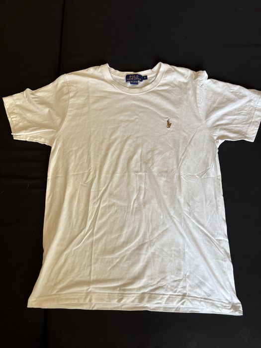 футболка поло белая