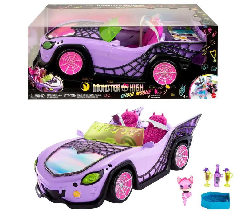 Машинка для ляльки Monster High Монстро-мобіль HHK63 Монстер Хай