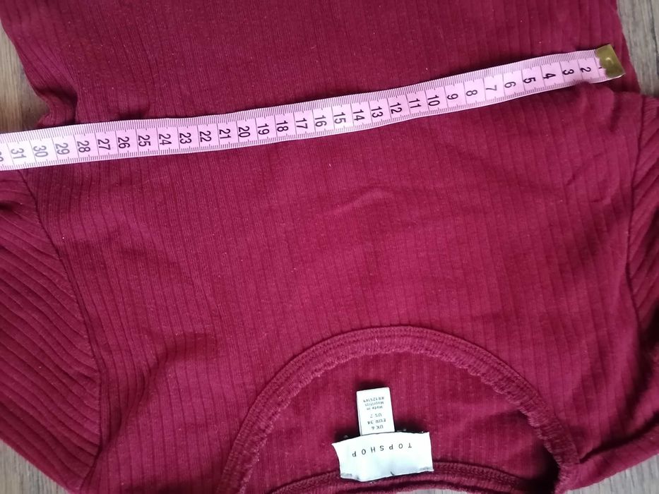 Bluzka bordowa Topshop rozm. 34