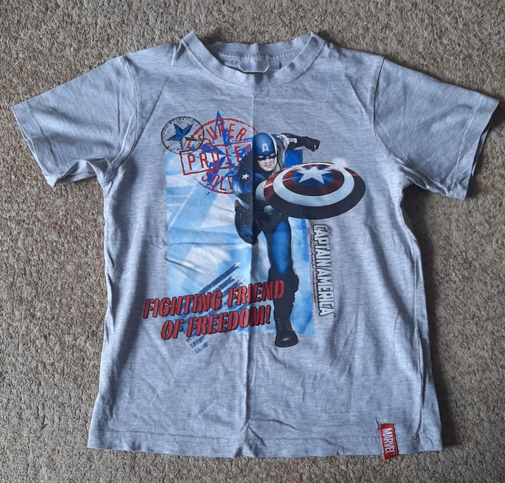 T-shirt/koszulka krótki rękaw chłopięca 128 Kapitan Ameryka