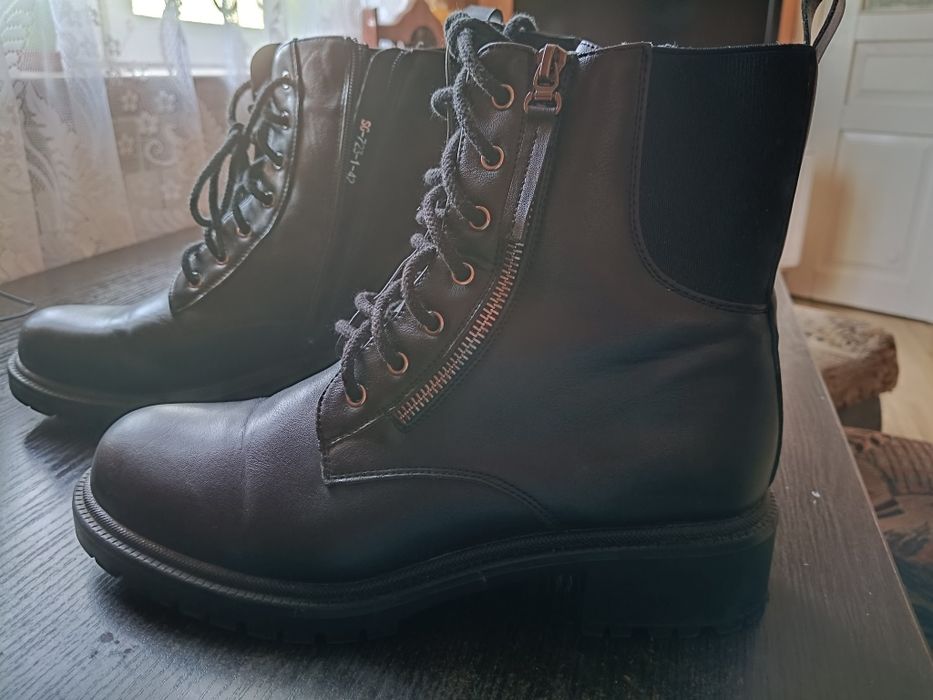 Buty damskie botki ocieplane workery rozmiar 42